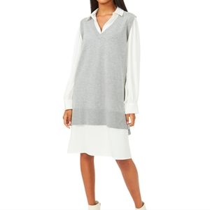 Riley and Rae Layered Look Sweater Dress
